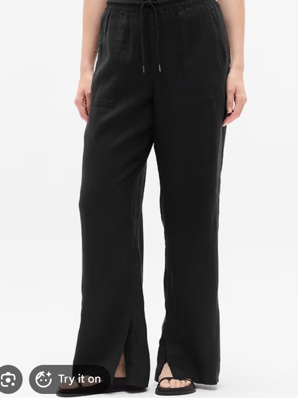 Athleta Retreat Linen Wide Leg Pants